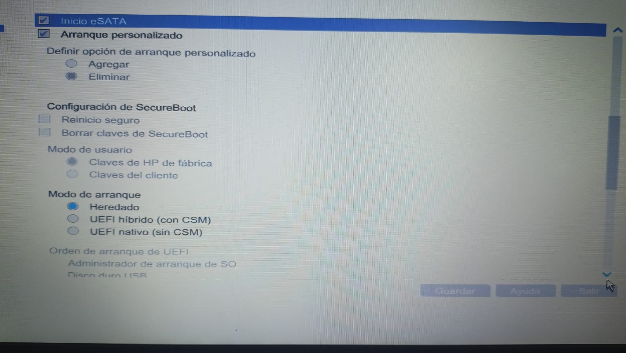 Problema de reinicio automático por red en HP Probook 640G